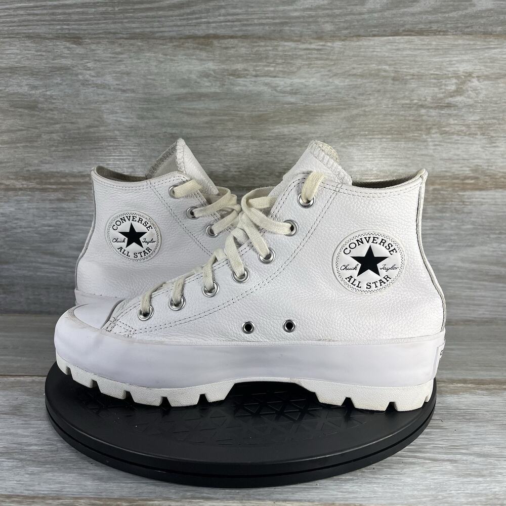 Converse White High-Top Chunky Sole All Star Sneakers
